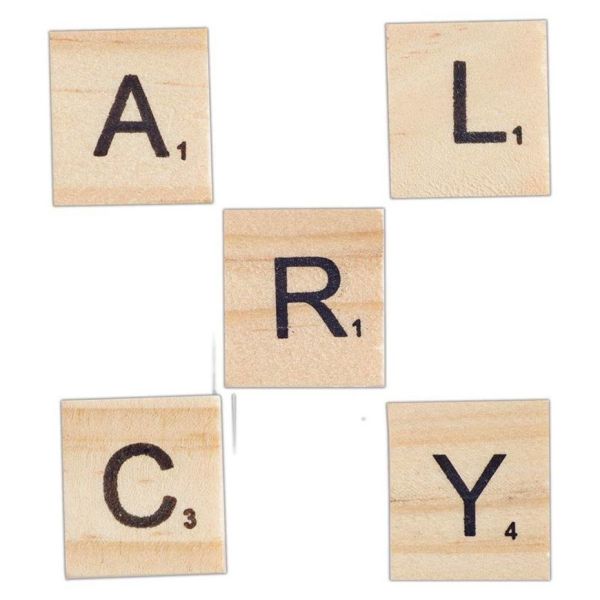 Wooden Scrabble Letter Tiles Wild Warehouse