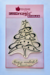 *USED* Swirly Star Tree Christmas Clear Stamp Set