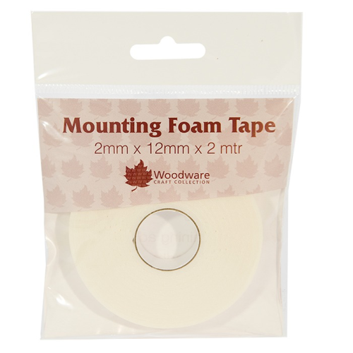 2mm x 12mm Adhesive Foam Mounting Tape 