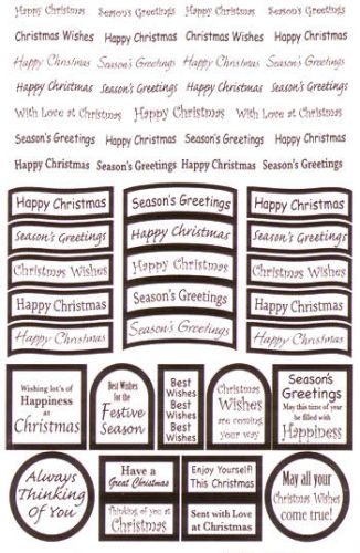 Die Cut Christmas Greetings White Silver Wild Warehouse