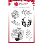 Paintable Baubles Leafy Fillers Clear Stamp Set