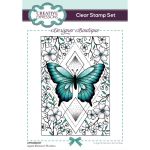 Apple Blossom Flutter Clear Stamp