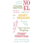 Greetings Of The Season Sentiment Clear Stamp Set