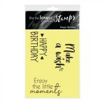 Happy Birthday Sentiment Clear Stamp Set