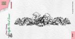 Village Houses Idyllic Scene Clear Stamp