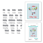 Tinsel Time Christmas Sentiment Die Set