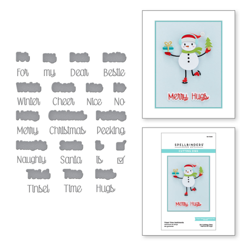 Tinsel Time Christmas Sentiment Die Set