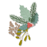 Sizzix Winter Foliage Holly Pine Die Set