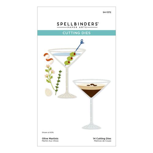 Spellbinders Olive Martini Cocktails Die Set