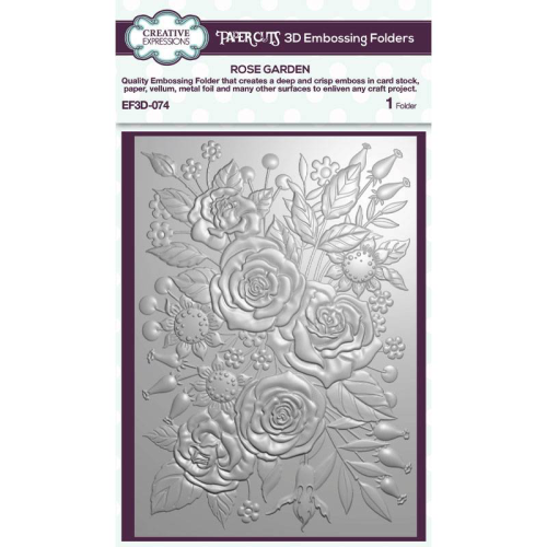 Rose Garden 3D Embossing Folder