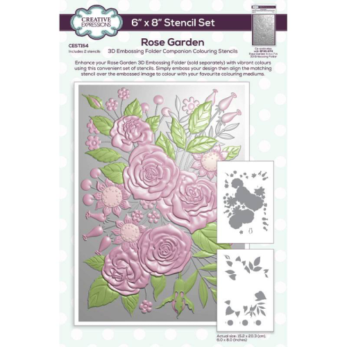 Rose Garden Layering Stencil Set