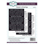 Wordies Seasons Greetings Christmas Sentiment Strip Sheets